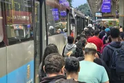Ônibus na zona sul de São Paulo Ônibus na zona sul de São Paulo