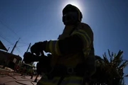 Simulação de vazamento e controle de gasoduto rompido na BR 180, próximo ao condomínio Vista Bela, em Ceilândia. 
