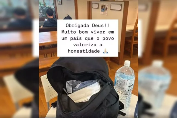 Mochila com pertences