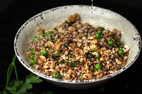 Salada de grão de bico