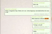 Trocas de mensagens de Roberta Luchsinger