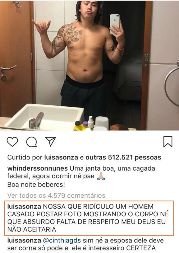 A foto e o comentário A foto e o comentário
