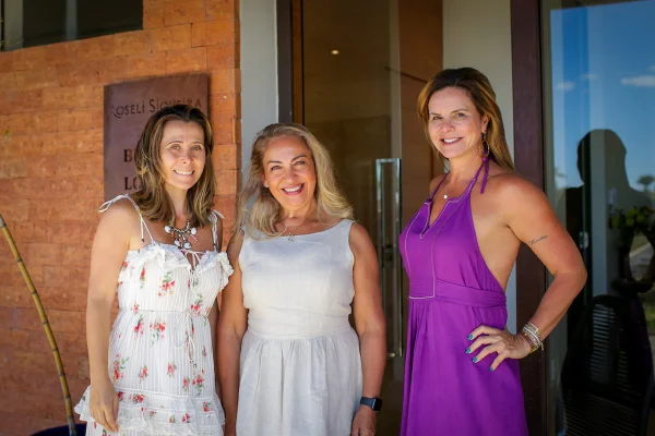 Priscilla Skaf, Roseli Siqueira e Claudia Salomão