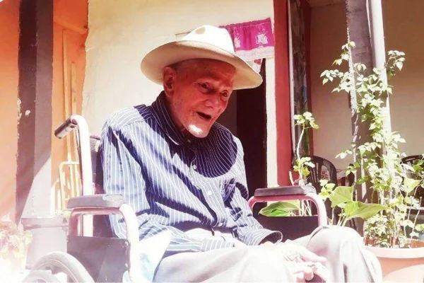 imagem colorida juan vicente perez homem mais velho do mundo