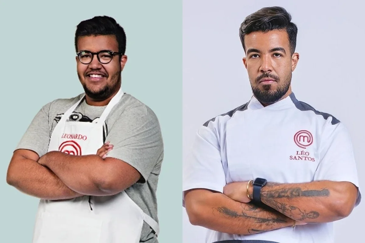 Léo Santos: quinto colocado do MasterChef Brasil, em 2017. Depois do programa, tornou-se chef confeiteiro e consultor. Léo Santos: quinto colocado do MasterChef Brasil, em 2017. Depois do programa, tornou-se chef confeiteiro e consultor.