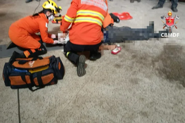 Tambor de aço explode e deixa funcionário de serralheria ferido no DF