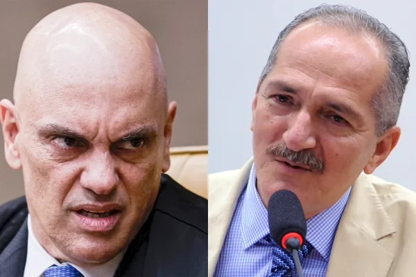 Imagem colorida de Moraes e Aldo Rebelo
