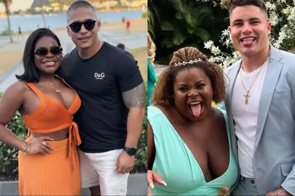 Montagem de fotos de Jojo Todynho com ex-namorado e ex-marido