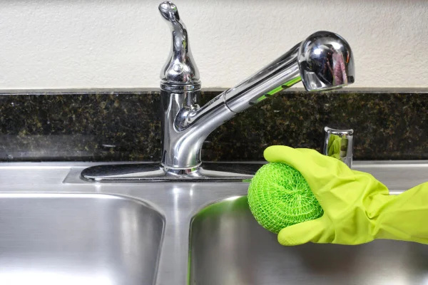 limpeza pia inox com vinagre