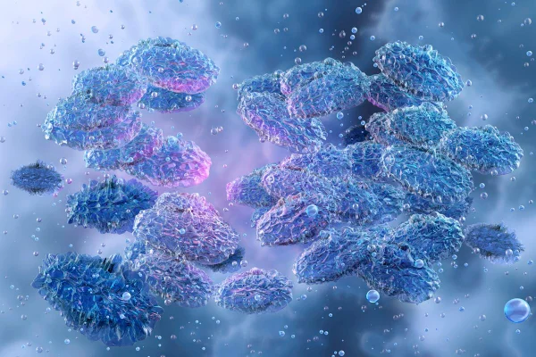 Ilustração da bactéria Yersinia pestis. Esta bactéria causa peste em humanos. Metrópoles