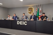 Delegados fazem coletiva de imprensa para explicar esquema envolvendo Camisaria Colombo