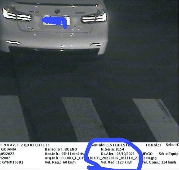 BMW envolvida em racha com mortes foi flagrada a 123 km/h por radar
