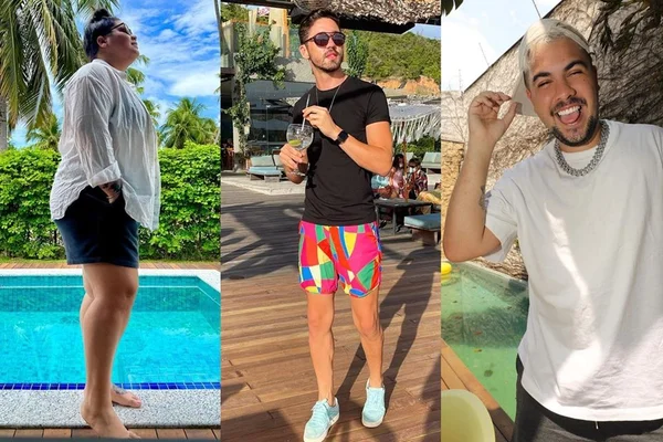Gabô Pantaleão, Rico Melquíades e Alvxaro são comediantes de Alagoas e sempre levantam a bandeira LGBTQIA+ em suas obras