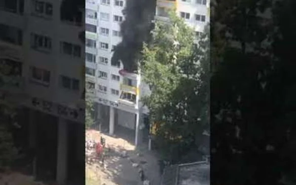 Vídeo: crianças de 3 e 10 anos pulam de janela para fugir de incêndio