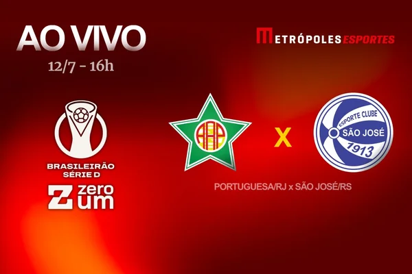 Série D ZeroUm: Metrópoles transmite Portuguesa-RJ x São José-RS