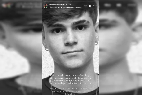 Michelle Bolsonaro lamenta morte de jovem agredido por ex-piloto
