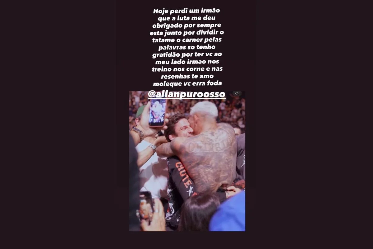 Do Bronx lamenta morte de Allan Nascimento, ex-parceiro de treinos - imagem 1 Do Bronx lamenta morte de Allan Nascimento, ex-parceiro de treinos - imagem 1