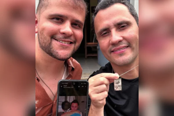 Cleitinho com o irmão, Matheus