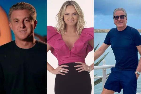 Luciano Huck, Eliana e Roberto Justus