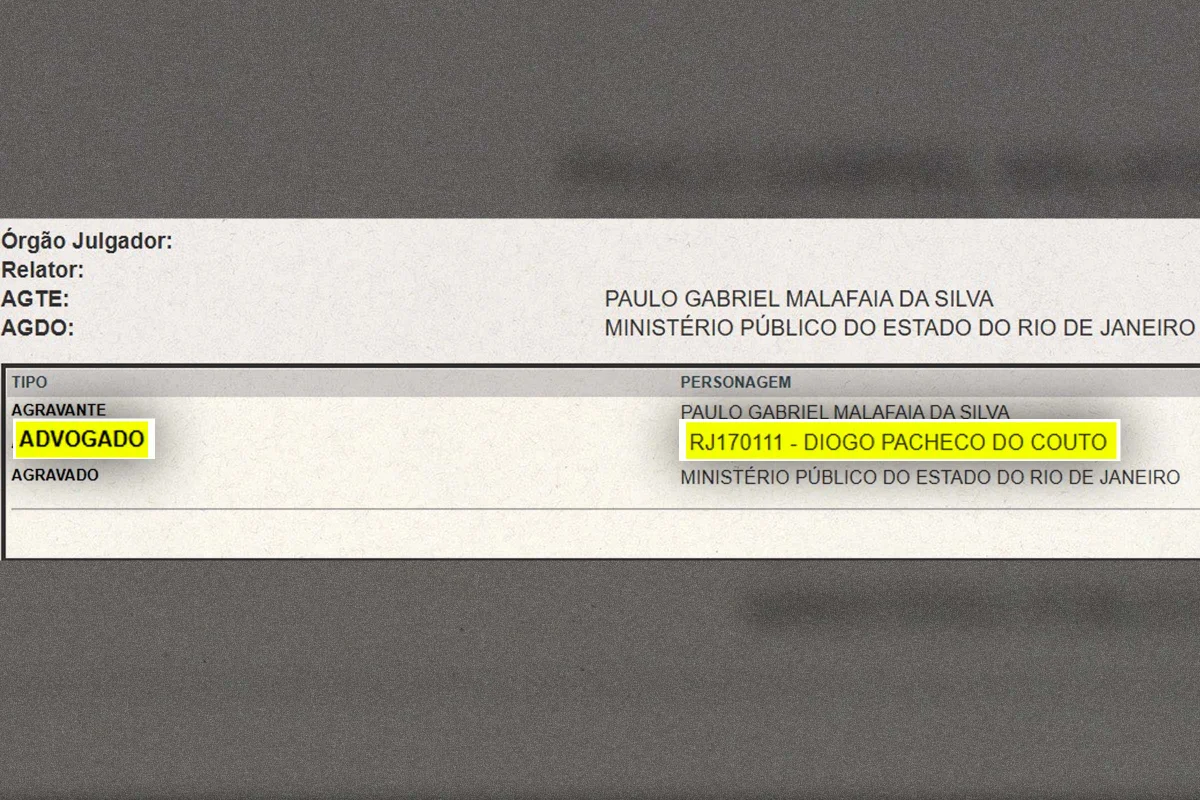 Advogado de liderança do CV foi chefe de gabinete de vereador no RJ - imagem 1 Advogado de liderança do CV foi chefe de gabinete de vereador no RJ - imagem 1