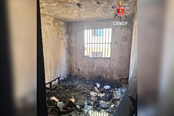 Vídeo: apartamento pega fogo no Paranoá Parque e mobiliza bombeiros