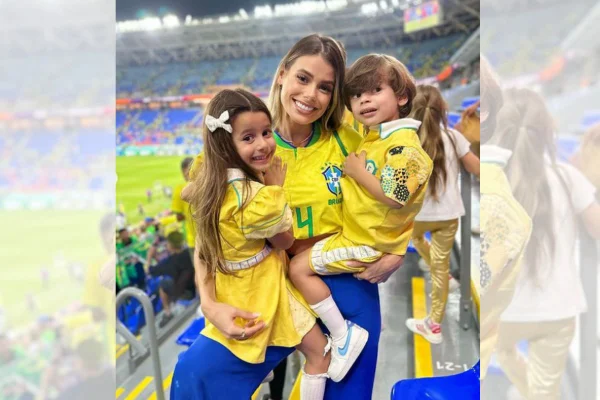 Mulher de Marquinhos diz usar blusa “suada” do marido em dias de jogos