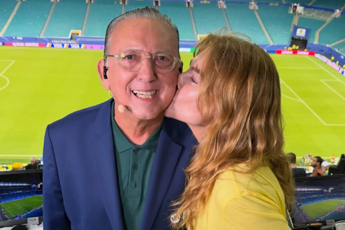 Galvão Bueno e a esposa Desirée Soares Galvão Bueno e a esposa Desirée Soares