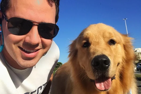 Conheça Rocky, o melhor amigo do apresentador do “JH”, Dony de Nuccio