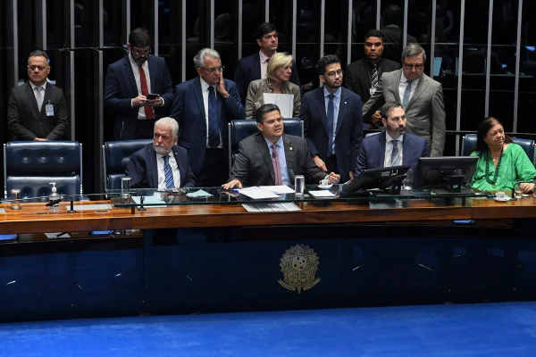 Plenário do Senado Federal durante sessão deliberativa ordinária