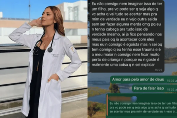 Imagem colorida de estudante morta ao lado de conversas com o namorado que pressionava por aborto - Metrópoles