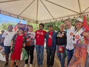 Leandro Grass lançou candidatura ao GDF em ato em São Sebastião neste domingo (16/8) 