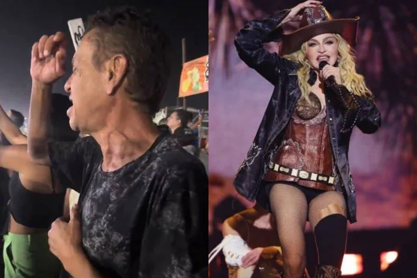 Tratando câncer, homem vai do DF ao Rio para ver Madonna e viraliza