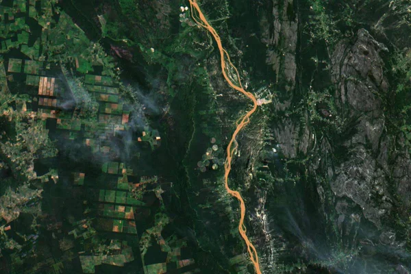 Imagem do satélite Amazonia-1, do Inpe