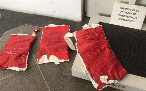 Sacos de cocaína apreendidos pela PF em Socorro (SE) - Metrópoles