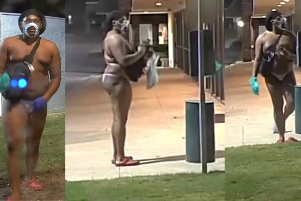 Montagens com fotos coloridas de suspeito apelidado de "defecador em série" pela polícia de Tulsa, nos EUA - Metrópoles