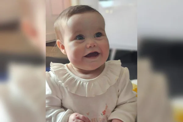 Foto da bebê Hope Stainton