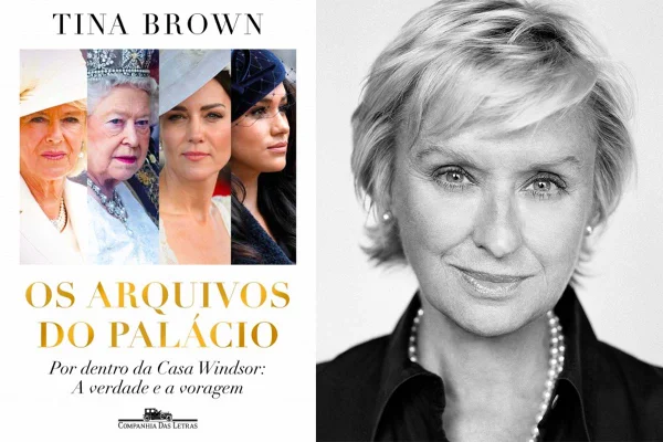 Montagem de livro da autora Tina Brown