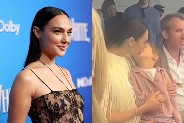 Gal Gadot foi flagrada dando selinho na filha de 4 anos