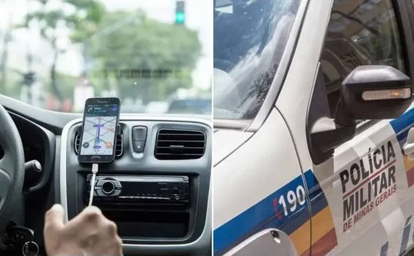 Motorista de app empurra passageiras do carro e foge da PM após acidente