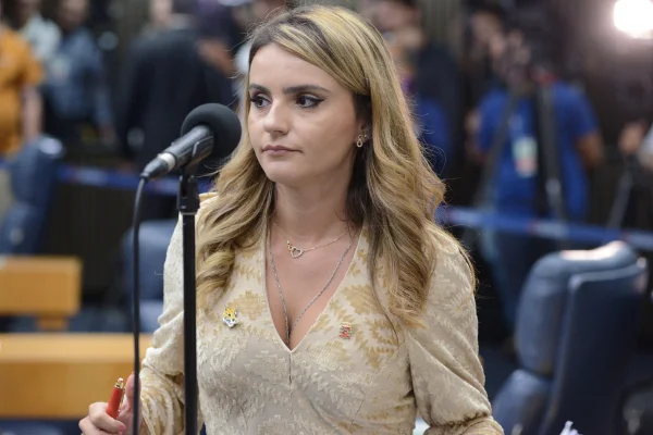 A vereadora Amanda Vetorazzo