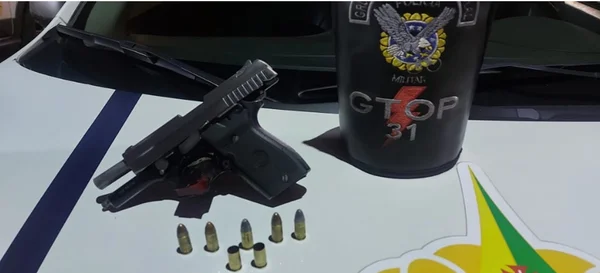 pistola apreendida