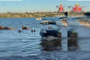 Lancha pega fogo no Lago Paranoá e deixa quatro pessoas gravemente feridas - imagem 2 Lancha pega fogo no Lago Paranoá e deixa quatro pessoas gravemente feridas - imagem 2