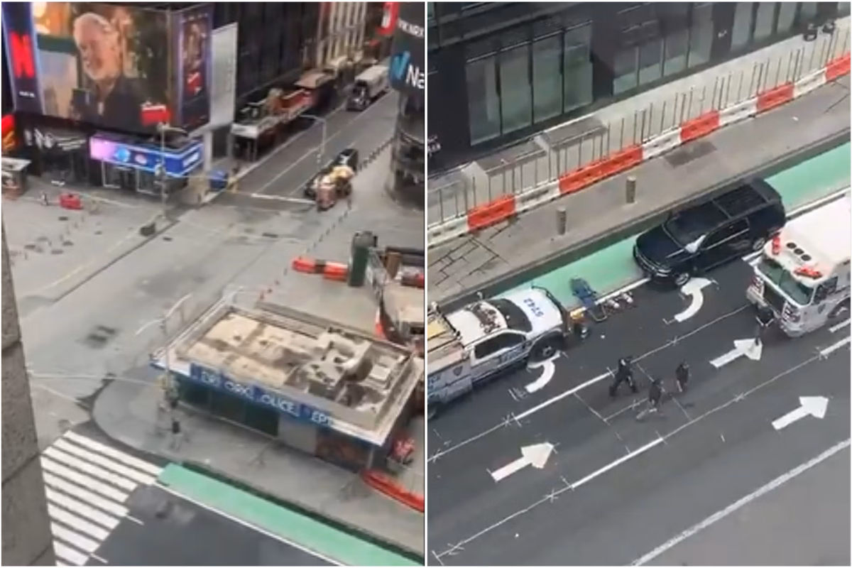 Imagem colorida, Vídeo: suspeita de bomba leva polícia a esvaziar Times Square - Metrópoles