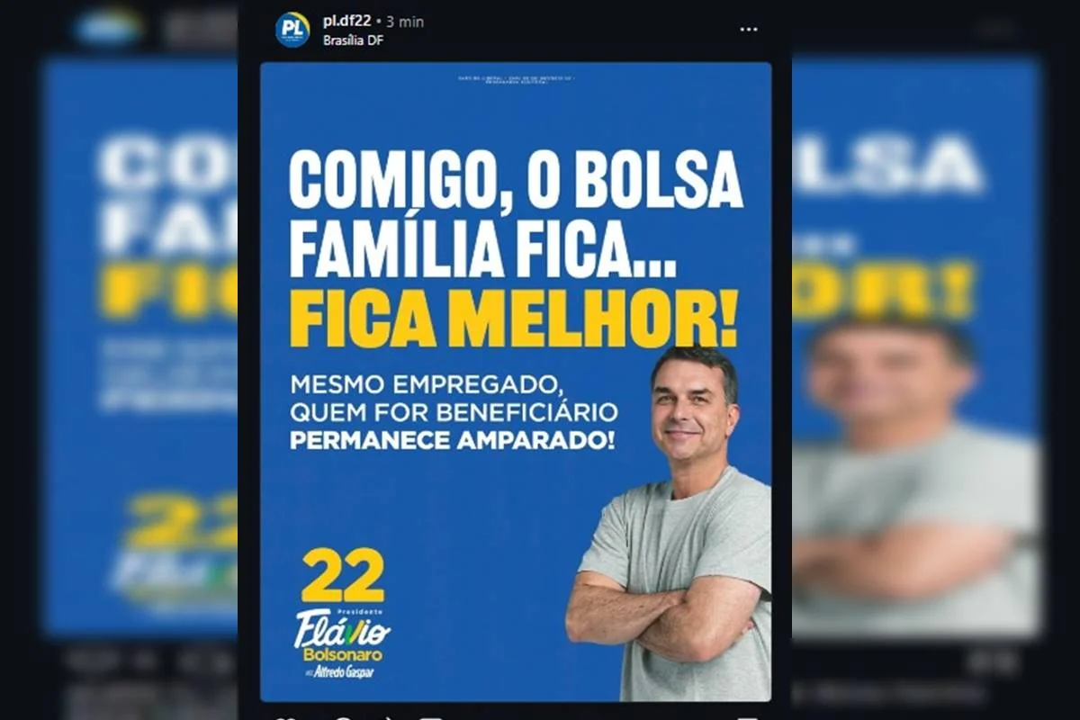PL-DF diz que Flávio, se eleito, manterá Bolsa Família a quem for empregado - imagem 1 PL-DF diz que Flávio, se eleito, manterá Bolsa Família a quem for empregado - imagem 1