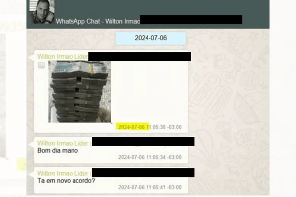 Print usado na investigação da operação Fames-19, da PF