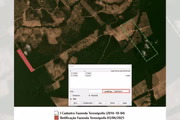 Imagem da Fazenda Teresópolis que consta em relatório da PF, depois da retificação
