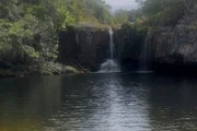 Cachoeira localizada na fazenda São Bento