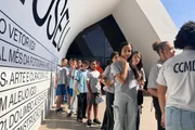 Estudantes visitam exposição 