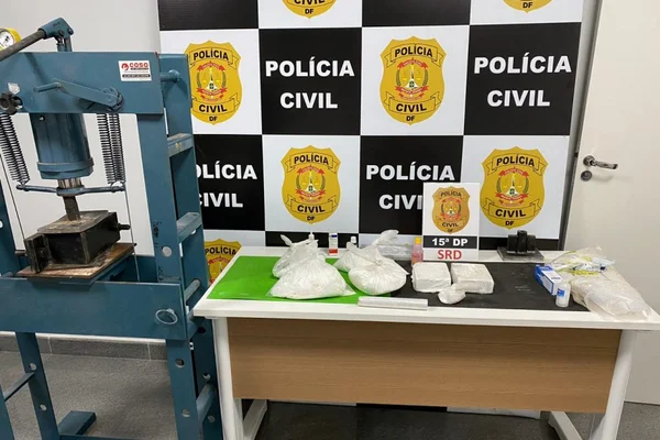 PCDF desmonta laboratório do tráfico e apreende R$ 80 mil em cocaína
