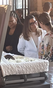 Janja no velório de Preta Gil